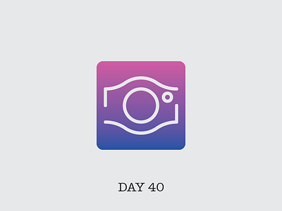 Day 40 challenge - Camera App app branding camera dailylogo dailylogochallenge design illustration logo simple typography vector