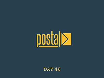 Day 42 challenge - Postal Service branding dailylogo dailylogochallenge design illustration logo mail post postal service typography vector