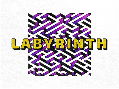 3D Labyrinth 3d design gradient graphic illustration illustrator outline shadow typography vector