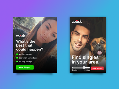 Web Ads ads banner ads dating dating app digital ads google sponsored promotion gsp marketing design online dating web ads web banners zoosk