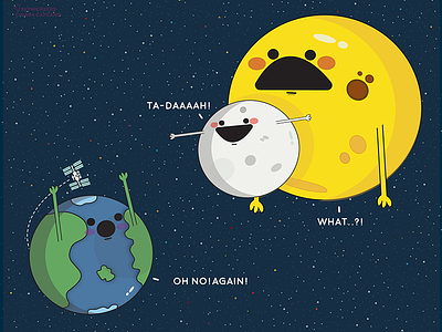 Total Solar Eclipse designs, themes, templates and downloadable graphic  elements on Dribbble