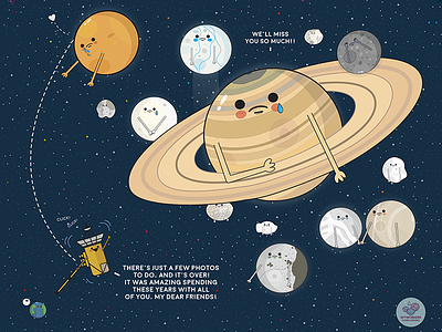 "What's up in the Solar System" - Goodbye Cassini :( cassini cute encelado grand finale planets saturn science solar system space spacecraft sweet titan