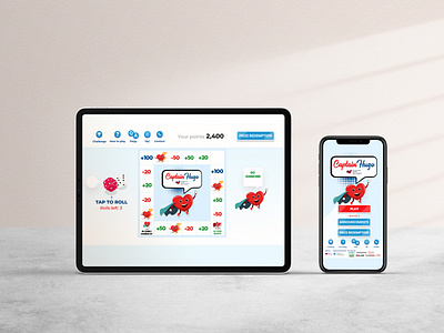Captain Hugo Monopoly UI/UX game microsite