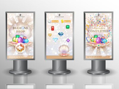 Lee Hwa Jewelry UI Kiosk Game design game graphic design illustration kiosk ui vector web