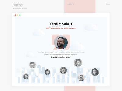 Testimonials for Tenancy Wesbite branding tenancy testimonials ui ux web design