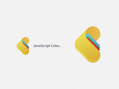 Cebu Loves JS (Angular, Vue, React) angular angularjs branding cebu folder heart illustration javascript js letter c logo logodesign react vue yellow