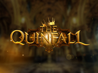 The Quinfall Game Logo design fantasy logo game logo logo nft nft logo