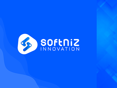 Softniz Innovation Logo branding design flat icon illustration logo text logo typography ui vector