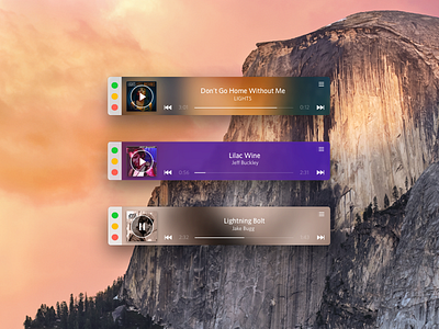 Rdio Mini Player for Yosemite mac osx rdio ui yosemite