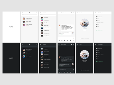 Wire Messenger App Remake app dark fresh light messenger modern new redesign remake simple ui ux