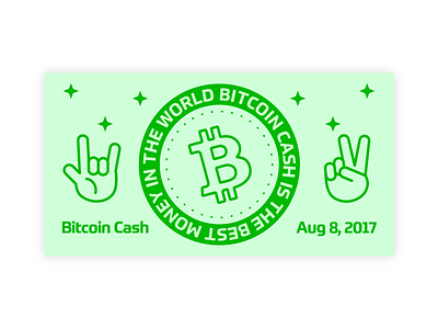 Bitcoin Cash bitcoin btc crypto design graphic