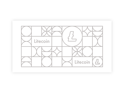 Litecoin crypto design graphic litecoin