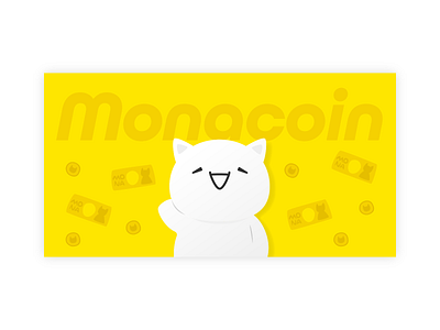 Monacoin crypto design graphic mona monacoin