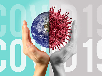 COVID-19 POSTER - "It's all in your hand" advertisement coronavirus covid 19 creative graphic graphicdesign graphics grapicdesign health design idea manipulation photo manipulation photoshop poster poster idea world