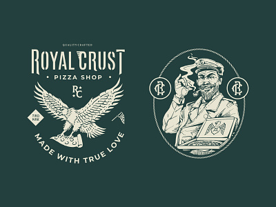 Royal Crust Brand illustration