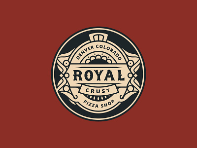 Royal Crust Badge branding design flatdesign graphicdesign logo ui vector