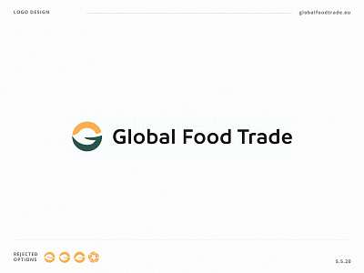 Global Food Trade logo work branding design flatdesign graphicdesign logo ui ux vector