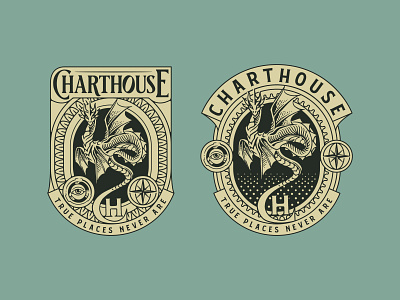 Charthouse Logo Design badge branding design flat illustration flatdesign graphicdesign logo vector