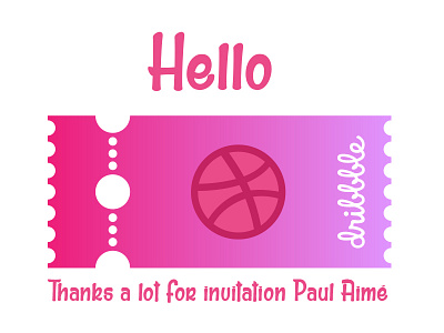 Hello Dribbble draft dribbble first invitation