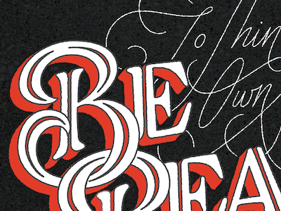 Be Real (Victoria Rushton) color colors guest post hand drawn hand letters lettering letters monday motivational motivational monday type typography