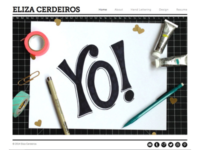 New Site! www.ecerdeiros.com design graphic design hand drawn hand lettering handdrawn html new website squarespace type typography web design website