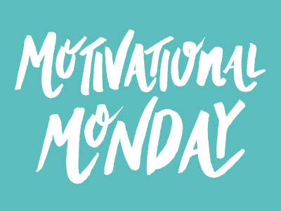 Motivational Monday is back! color colors hand drawn hand lettering hand letters lettering letters monday motivational motivational monday type typography