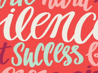 Work Hard in Silence color colors hand drawn hand lettering hand letters lettering letters monday motivational motivational monday type typography
