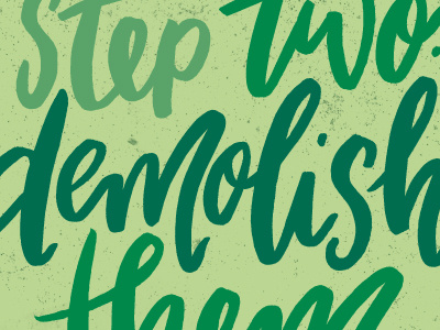 Step One: Set Goals... color colors hand drawn hand lettering hand letters lettering letters monday motivational motivational monday type typography