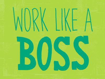 Work Like A Boss color colors freehand hand drawn hand lettering hand letters handdrawn lettering letters monday motivational motivational monday type typography