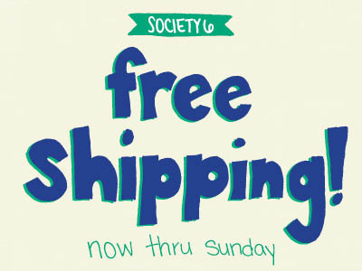 Free Shipping! color colors free shipping freehand hand drawn hand lettering hand letters handdrawn lettering letters monday motivational monday society6 type typography
