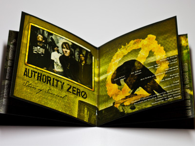 Authority Zero - Stories of Survival CD design illustration letters print type type treatment typography