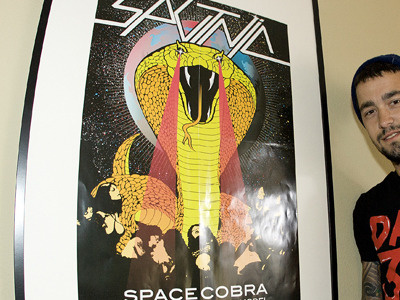 Sputnic Space Cobra Poster for Ben Hucke with Ben Hucke