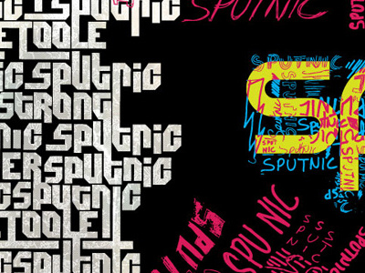 Sputnik Type design illustration letters print type type treatment typography