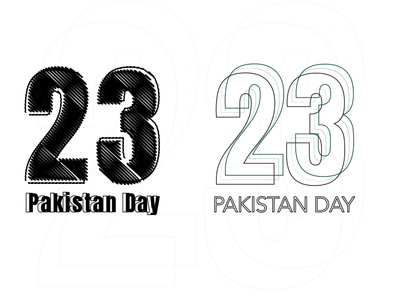 Pakistan Day workflow, design dribbble graphic design work