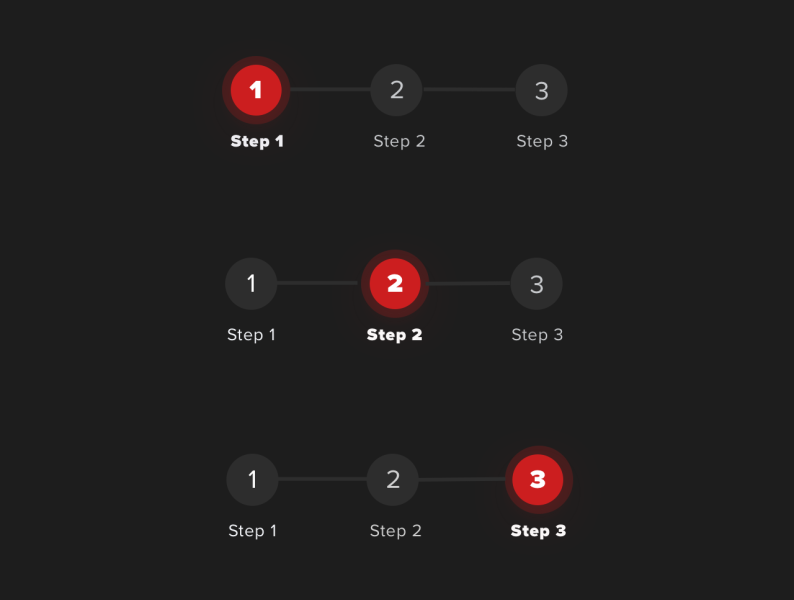 Breadcrumb navigation UI element by Wendy Zhou on Dribbble