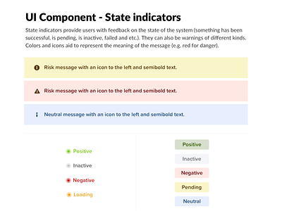 State indicator feedback