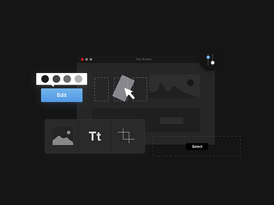 Dark Mode Custom UI Illustrations