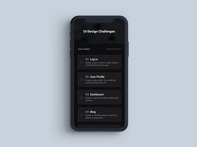 App for UI Design Challenges