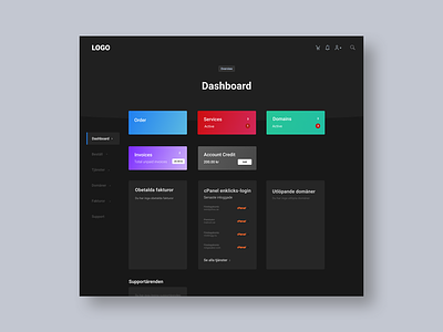 Dark Dashboard app black dark dark mode dashboard gradient minimalism ui uiux ux