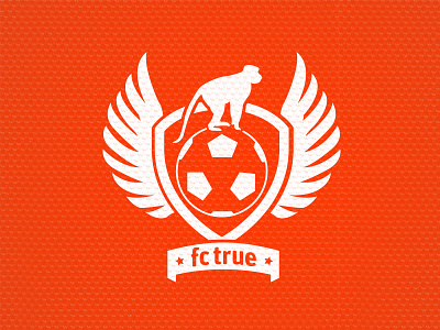 FC True badge badge ball branding fabric football logo monkey