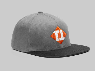 Tipton Construction Flat Peaked Cap apparel branding clothing grey logo