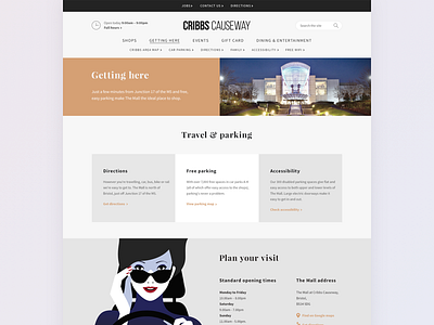 Shopping Mall landing page