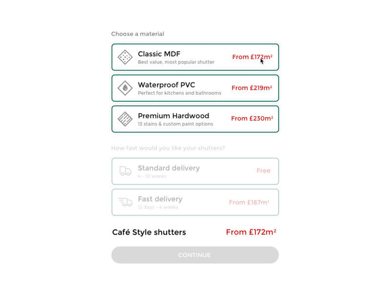 Product configurator concept