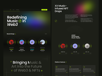 NFT Music Website Design