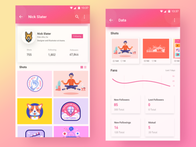 Dribbble Concept Design
