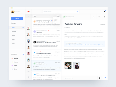 Mail client app