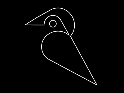 Two birds logo concept bird black branding icon illustration minimal monoline symbol