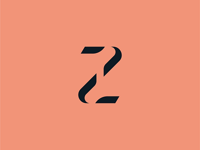Letter Z monogram barber brand clean elegant hairdresser icon logo logotype mark minimal modern