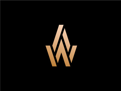 AW Monogram a brand branding construction corporate letter logo logotype monogram symbol w