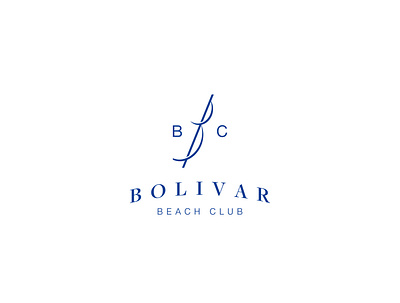 Bolivar Beach Club beach brand brand identity branding club hotel letter logo resort sand summer sun umbrella